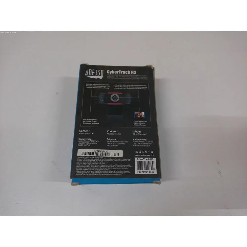 Adesso CyberTrack H3 720P HD USB Webcam w/ Built in Microphone FREE S/H